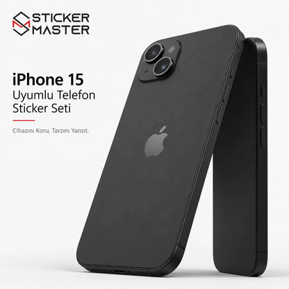 iPhone 15 Uyumlu Telefon Sticker Seti