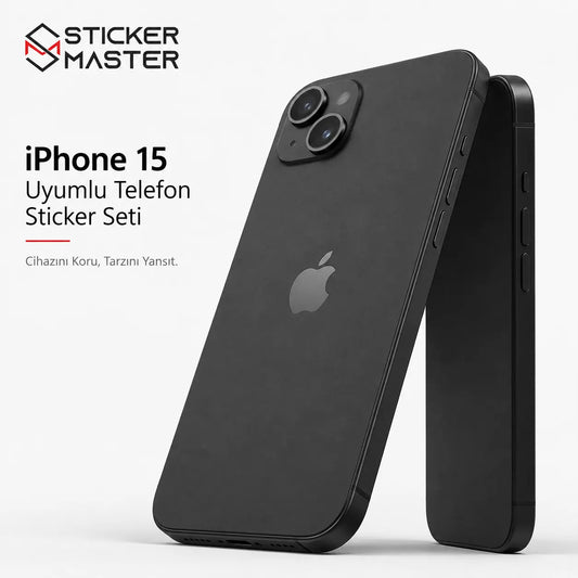 iPhone 15 Uyumlu Telefon Sticker Seti