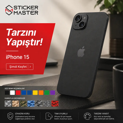 iPhone 15 Uyumlu Telefon Sticker Seti ads