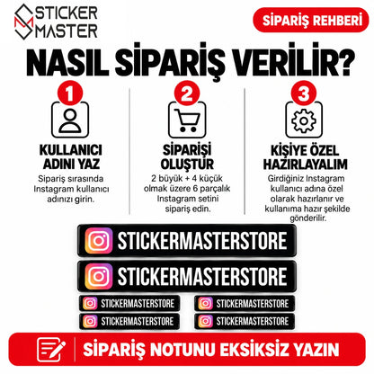 Instagram kullanıcı adı sticker - kişiye özel sipariş rehberi ve kullanıcı adı gönderimi