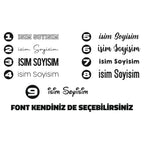 Kişiye Özel İsim Soyisim Sticker | Sticker Master