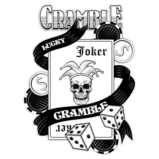 Sticker Master Joker Poker Oyun Kartı Kurukafa Sticker Motor, Kask, Laptop, Araba, Oto Araç İçin Dayanıklı Etiket Decal 15 Cm