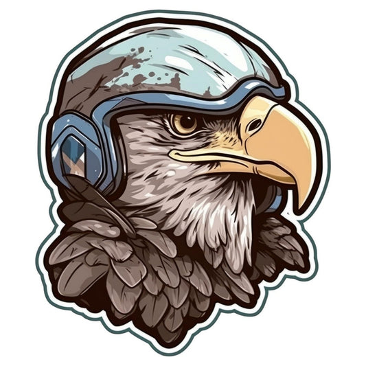 Sticker Master Kartal Sticker Motor, Kask, Laptop, Araba, Oto Araç İçin Dayanıklı Etiket Decal 15 Cm