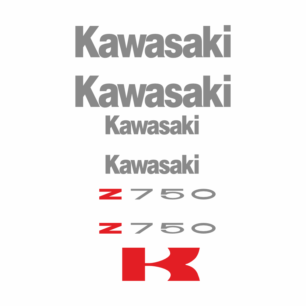Sticker Master Kawasaki Z750 Uyumlu Komple Motor Sticker Seti