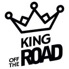 Sticker Master King Of The Road Oto Sticker Motor, Kask, Laptop, Araba, Oto Araç İçin Dayanıklı Etiket Decal