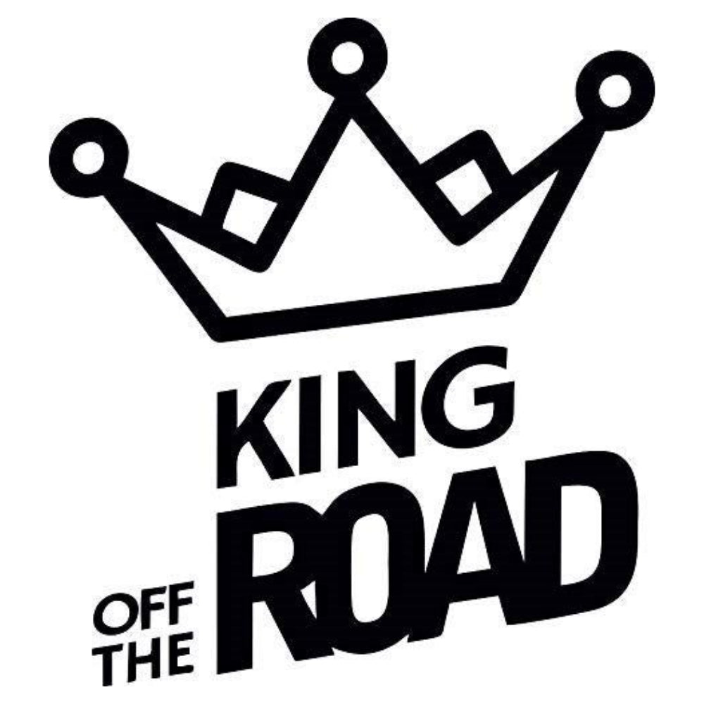 Sticker Master King Of The Road Oto Sticker Motor, Kask, Laptop, Araba, Oto Araç İçin Dayanıklı Etiket Decal