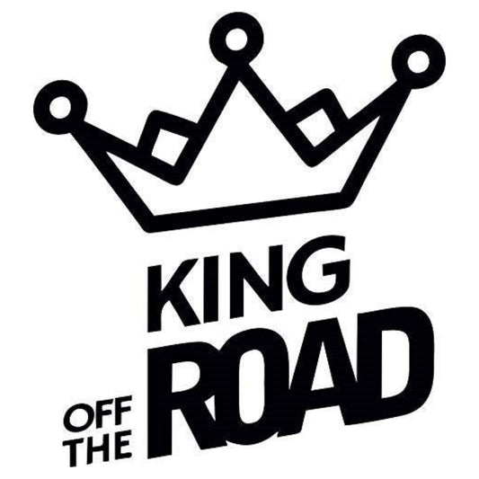 Sticker Master King Of The Road Oto Sticker Motor, Kask, Laptop, Araba, Oto Araç İçin Dayanıklı Etiket Decal