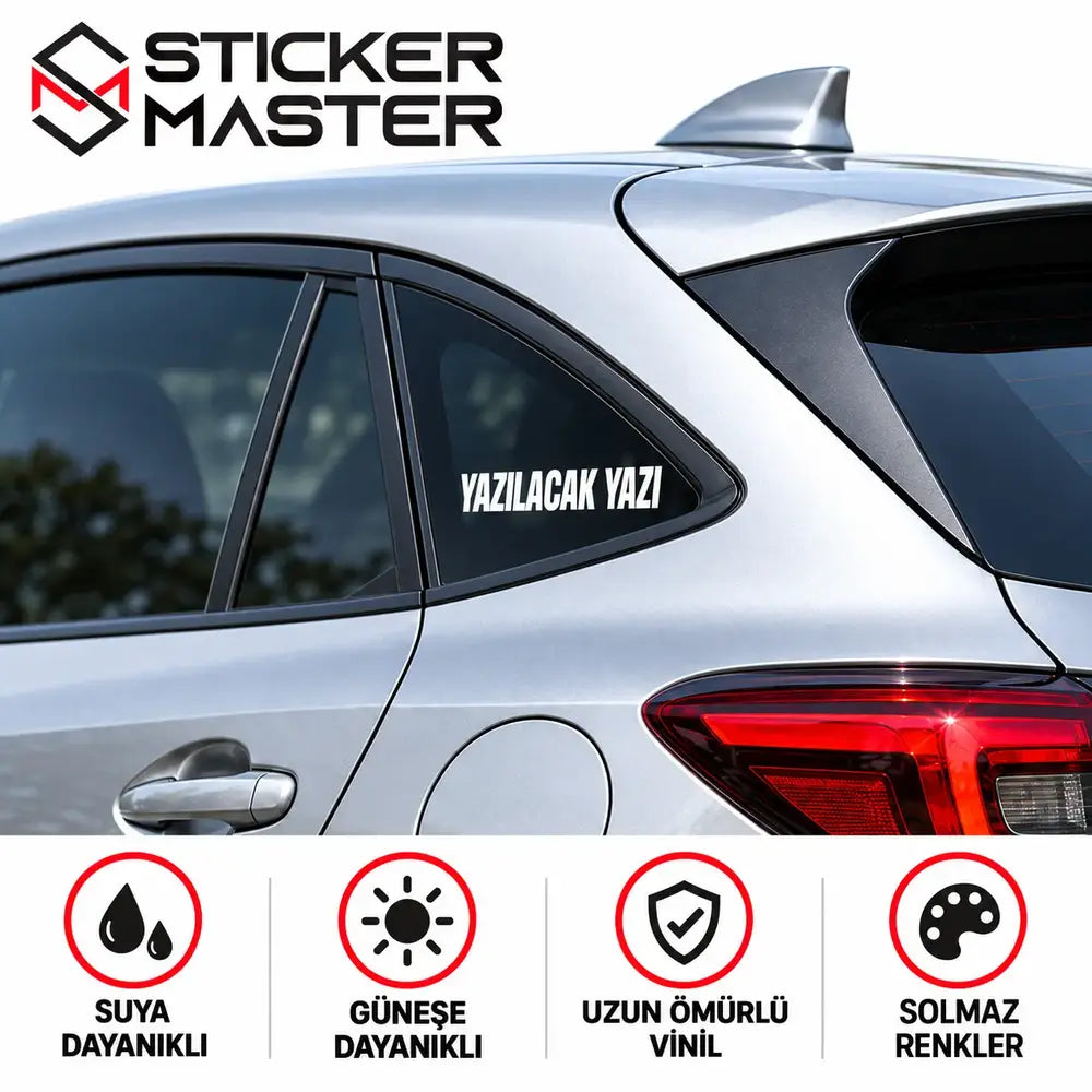 Kişiye Özel Kelebek Cam Sticker – İsim ve Yazı | Tüm Araçlara Uyumlu ürün özellikleri