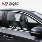 Kişiye Özel Yan Cam Sticker – İsim ve Yazı | Tüm Araçlara Uyumlu