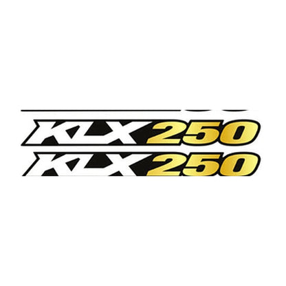 Kawasaki KLX 250 Altın renk salıncak sticker seti