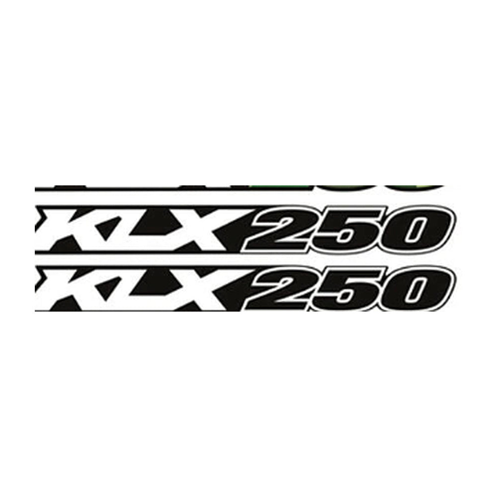 Kawasaki KLX 250 Siyah renk salıncak sticker seti