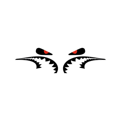 Sticker Master 2 Parça Köpekbalığı Çıkartmaları Bisiklet Şasisi Çerçeve Kesim Çıkartmalar Sticker Yapıştırma Sticker Master