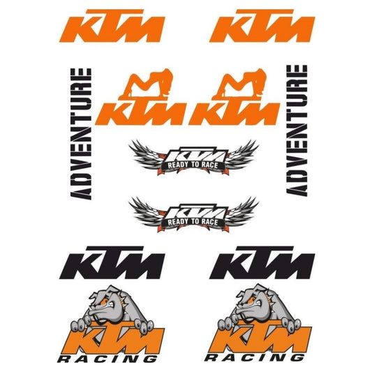 Sticker Master Ktm Sticker Motor, Kask, Laptop, Araba, Oto Araç İçin Dayanıklı Etiket Decal