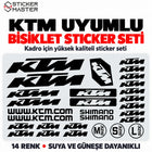 KTM Uyumlu Bisiklet Kadro Sticker Seti | 14 Renk