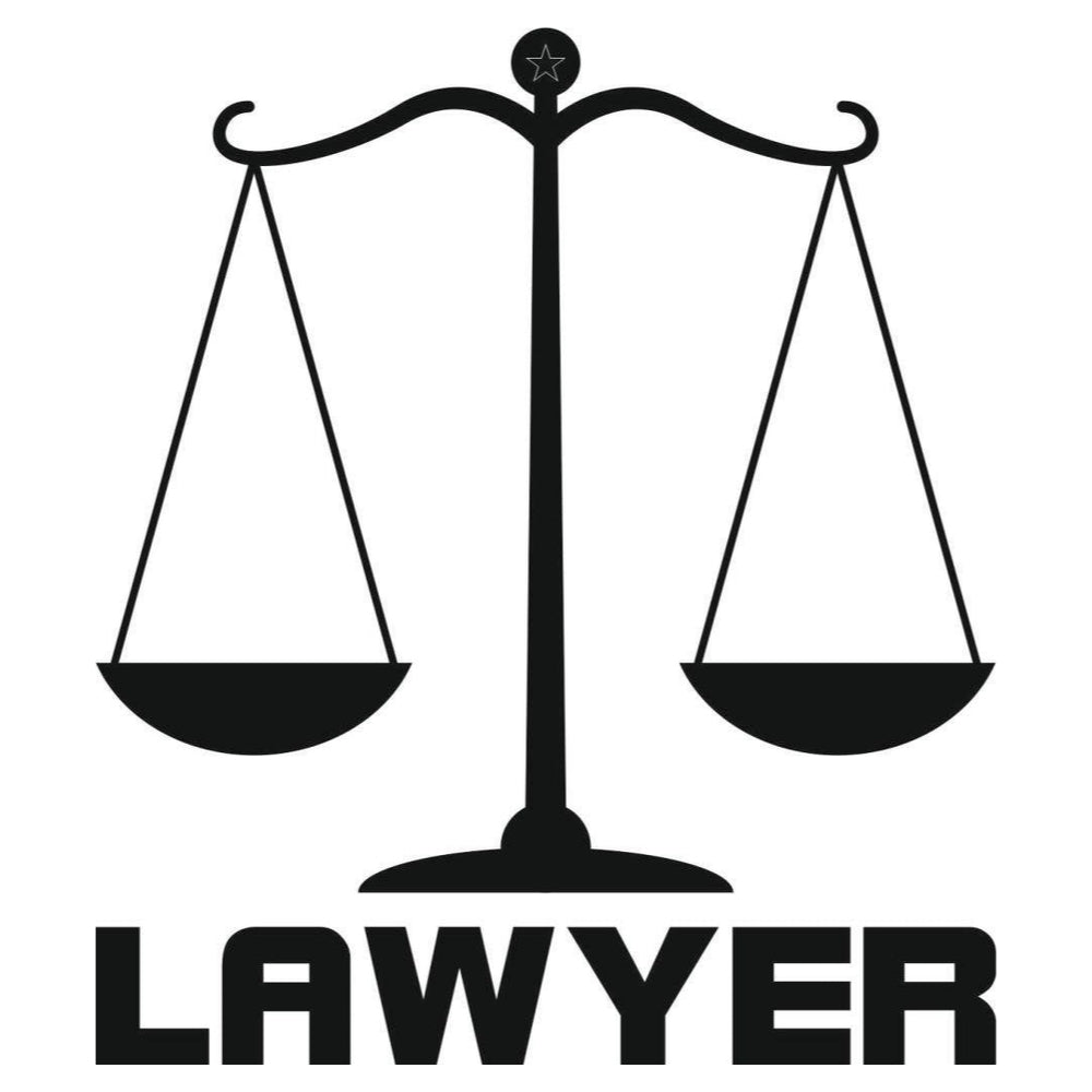 Sticker Master Lawyer Sticker-Avukat Araba Sticker Motor, Kask, Laptop, Araba, Oto Araç İçin Dayanıklı Etiket Decal 15 Cm