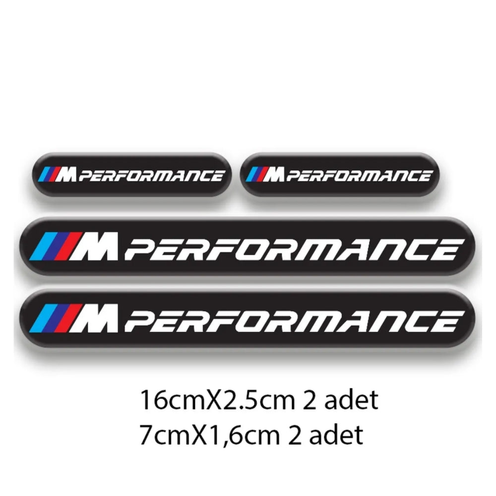 Sticker Master BMW Uyumlu M Performance 4'lü Sticker Seti - Premium Kalite