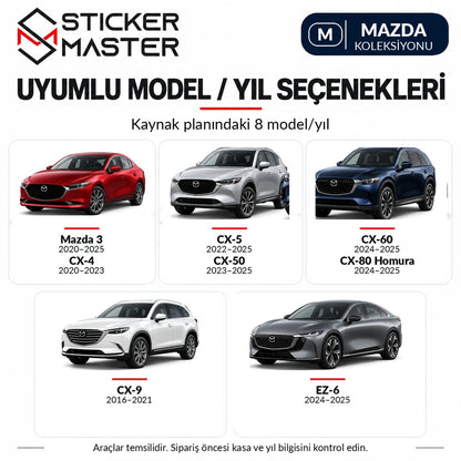 Mazda 3 CX-4 CX-5 CX-50 CX-60 CX-80 Homura CX-9 EZ-6 için 8 kaynak model yıl seçeneği