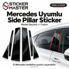 Mercedes Uyumlu Kapı Direği Sticker Seti | 21 Model