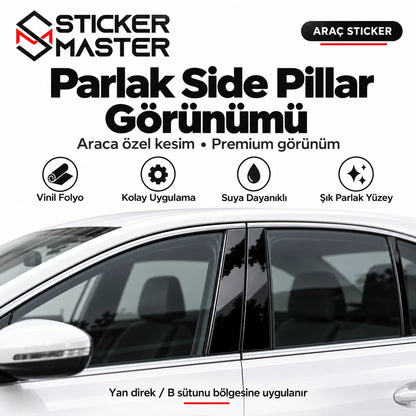 Mercedes kapı direği sticker B sütunu uygulama ve özellikleri