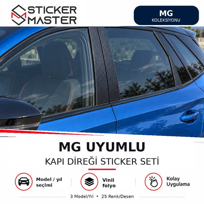 MG uyumlu kapı direği sticker seti – B sütunu ana ürün görüntüsü