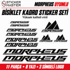 Morpheus Uyumlu Bisiklet Kadro Sticker Seti | 11 Parça, 14 Renk