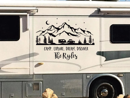 Kişiye Özel Motokaravan Yazılı Sticker
