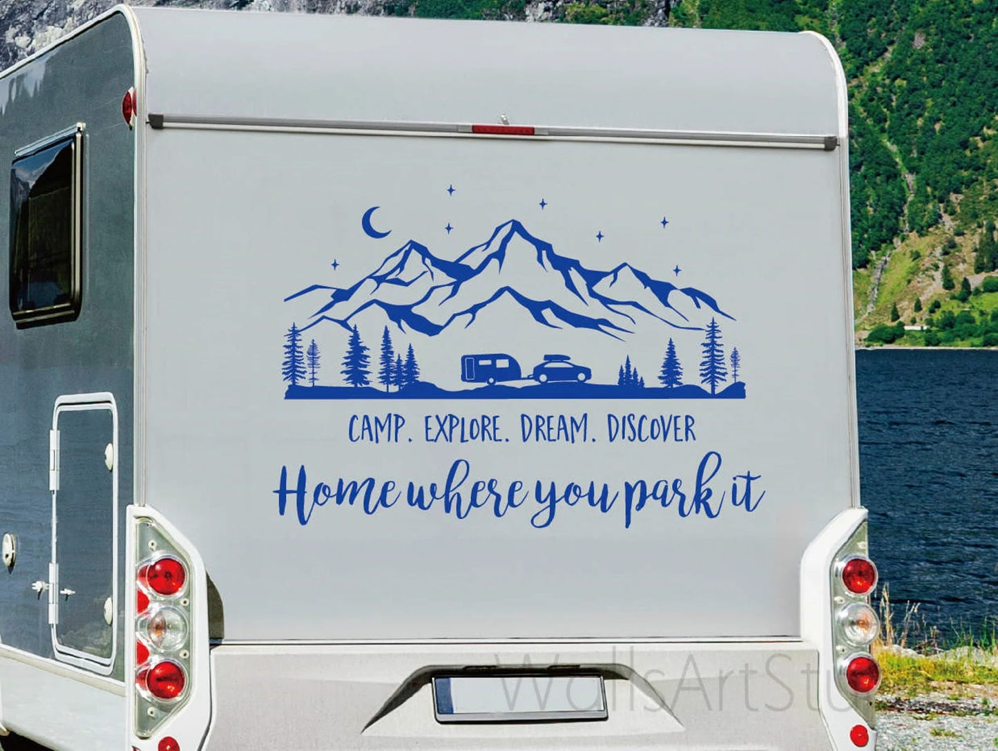 Kişiye Özel Motokaravan Yazılı Sticker