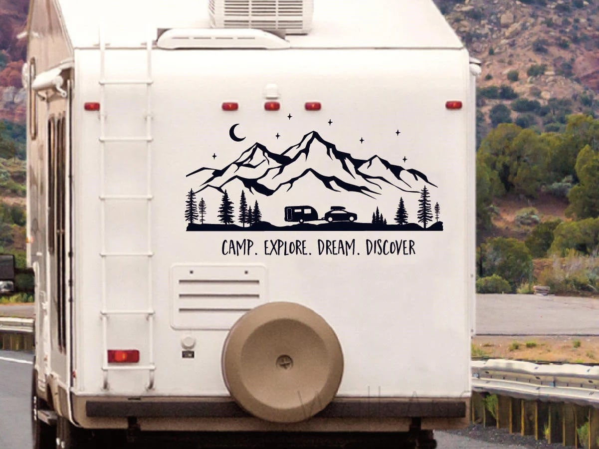 Kişiye Özel Motokaravan Yazılı Sticker