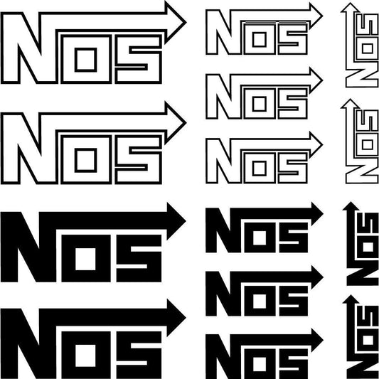 Sticker Master Nos Sponsor Set Oto Motor Araba Sticker