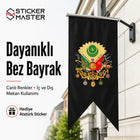 Osmanlı Bayrağı Dayanıklı Kırlangıç Bez Bayrak | Hediye Atatürk Sticker