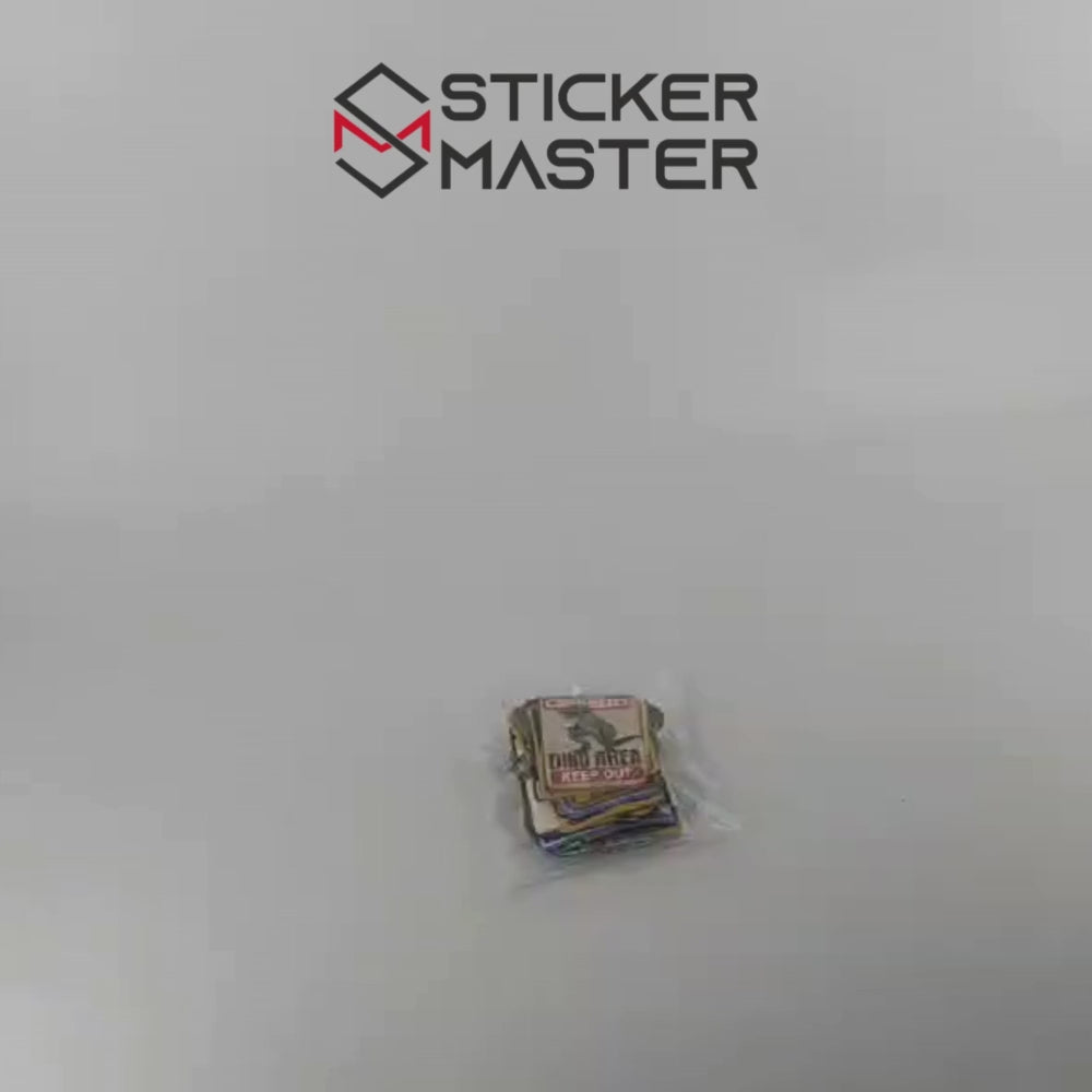 Sticker Master 50’li Sevimli Şişko Kedi Sticker Seti Laptop, Su Şişesi, Kaykay ve Daha Fazlası İçin Renkli PVC Etiketler