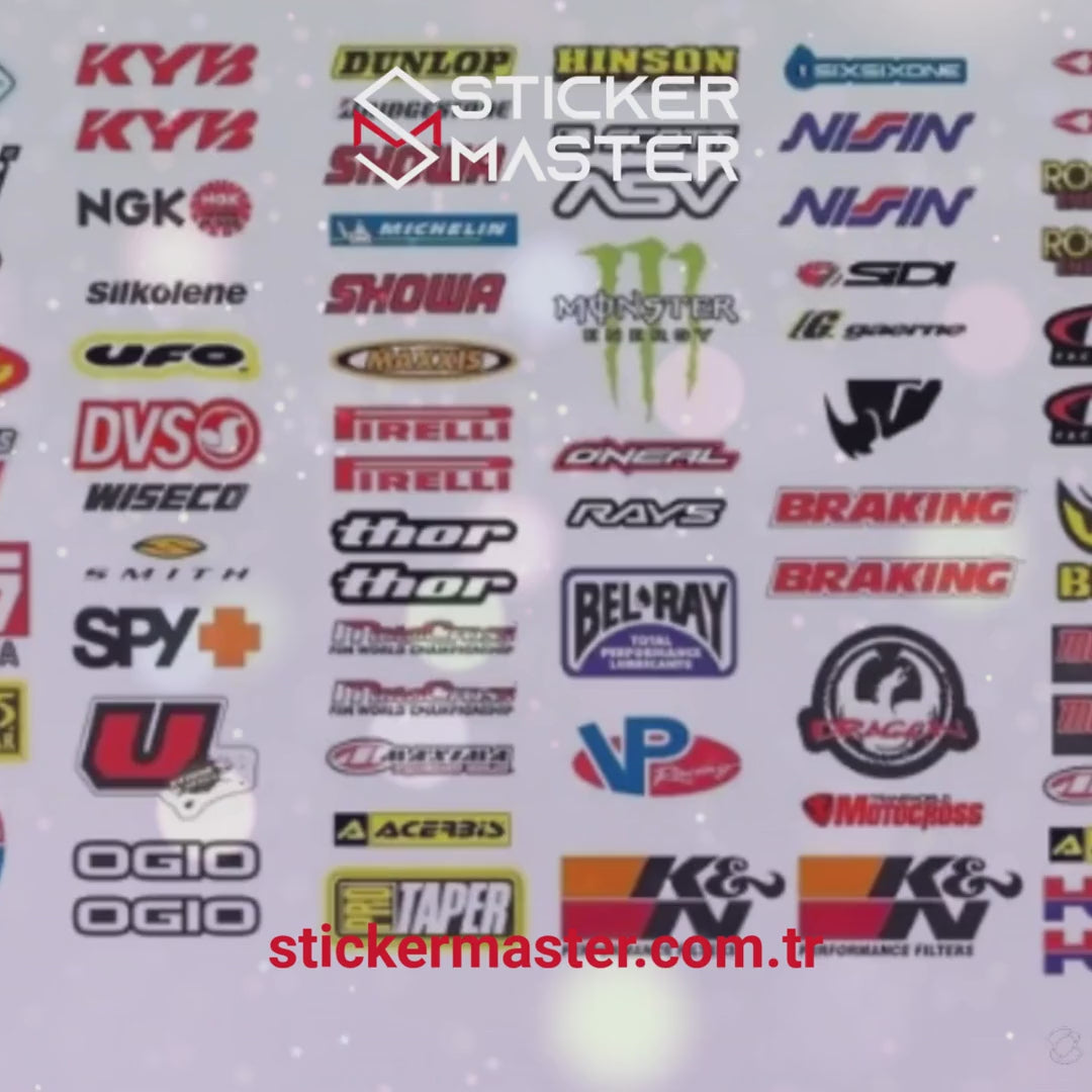 JDM Sticker Seti 100 Adet Modifiye Graffiti Racing | Sticker Master