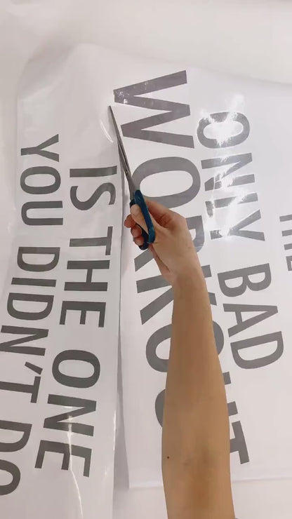 Spor Salonu Motivasyon Yazılı Duvar Stickerı