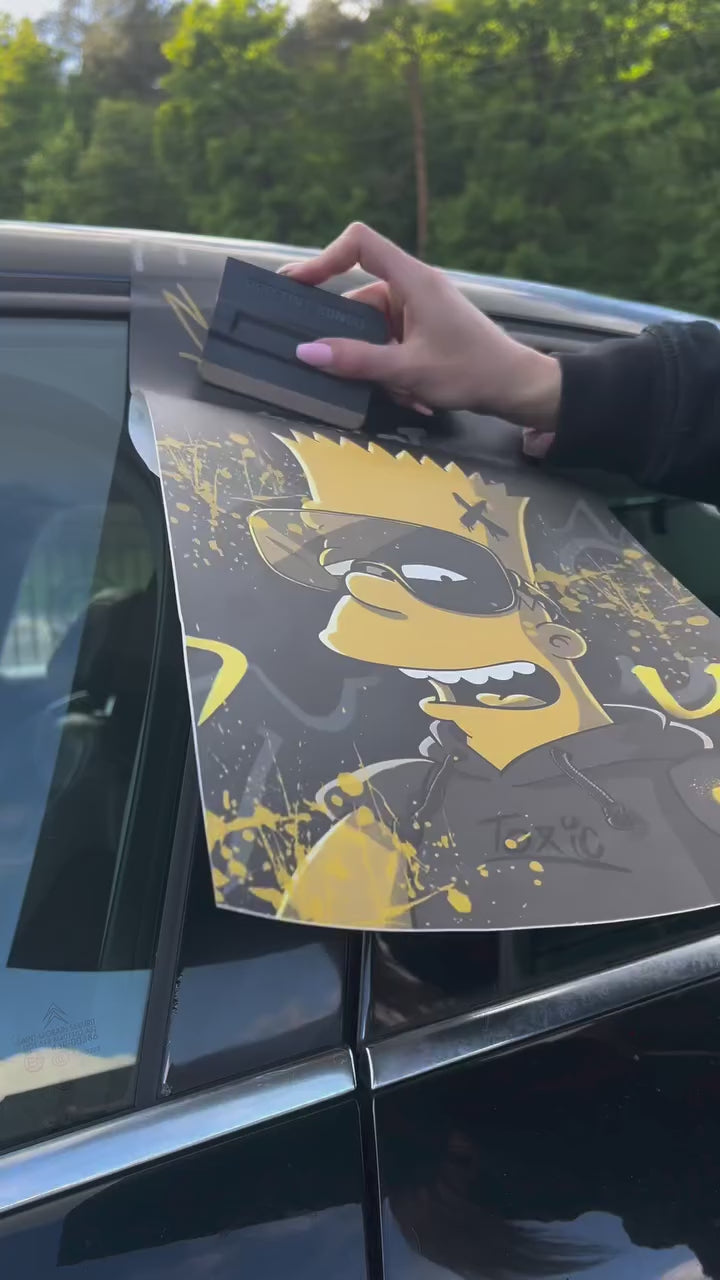 Sticker Master El Barto Cam Sticker – Bart Simpson Temalı Araba Yan Cam Etiketi