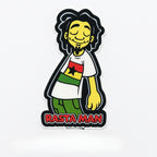 Sticker Master Rasta Man Sticker – 15 cm Renkli Vinil Karakter Etiketi