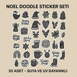30 Adet Yılbaşı Christmas JDM Araba Stickers Motor Bisiklet Laptop Sticker Etiket Çıkartma Sticker Master