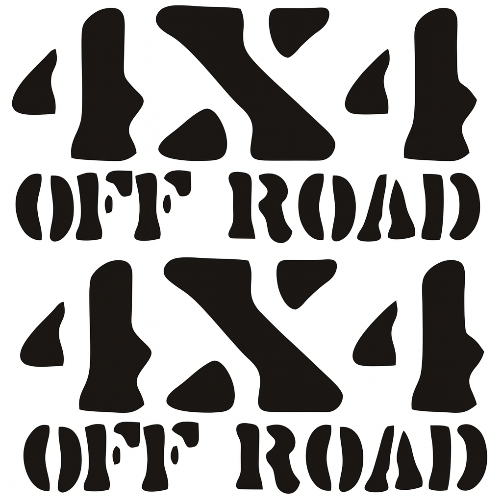 Sticker Master 4x4 Off Road Safari Sticker – 20 cm'lik Doğa Vahşiliği!