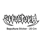 Sticker Master Sepultura Sticker - Metal Grubu Temalı Dayanıklı Etiket - 20 Cm