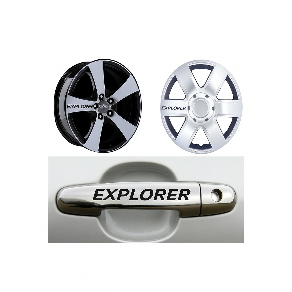 Sticker Master Ford Explorer Kapı Kolu Jant Sticker - 10 Adet