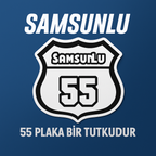 Sticker Master Samsunlu 55 Sticker – Araba, Laptop, Defter, Kask İçin 12 cm Şehir Plaka Etiketi