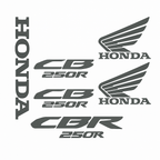 Sticker Master Honda CB250R Sticker Seti – Tank, Kask, Gövde Uyumlu Etiket Takımı