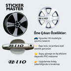 Sticker Master Hyundai İ10 Kapı Kolu ve Jant Sticker Seti – 10 Adet