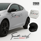 Sticker Master Sports Mind Powered by Renault Sport Sticker – 30 cm Dayanıklı Vinil
