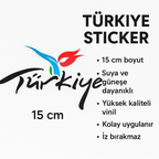 Sticker Master Türkiye Sticker – 15 cm Turizm Logolu Vatan Temalı Etiket