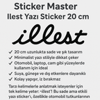 Sticker Master İllest Sticker Motor, Kask, Laptop, Araba, Oto Araç İçin Dayanıklı Etiket Decal 20 Cm