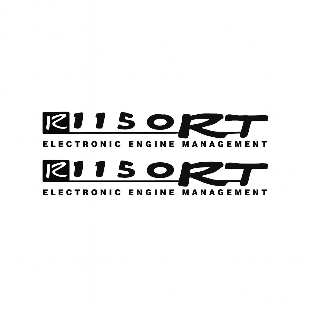 Sticker Master BMW R1150 RT Motor Sticker Etiket Seti – Electronic Engine Management Yazılı 2 Parça