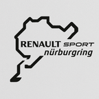 Sticker Master Nürburgring Renault Sport Sticker – 15 cm Performans Temalı Araç Sticker