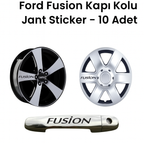 Sticker Master Ford Fusion Kapı Kolu Jant Sticker - 10 Adet