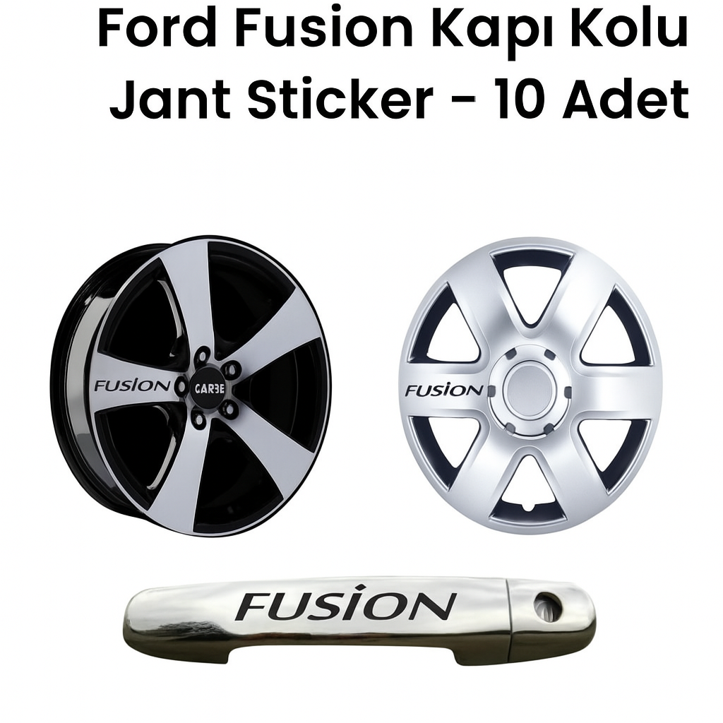 Sticker Master Ford Fusion Kapı Kolu Jant Sticker - 10 Adet