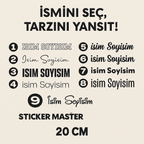 Kişiye Özel İsim Soyisim Sticker | Sticker Master